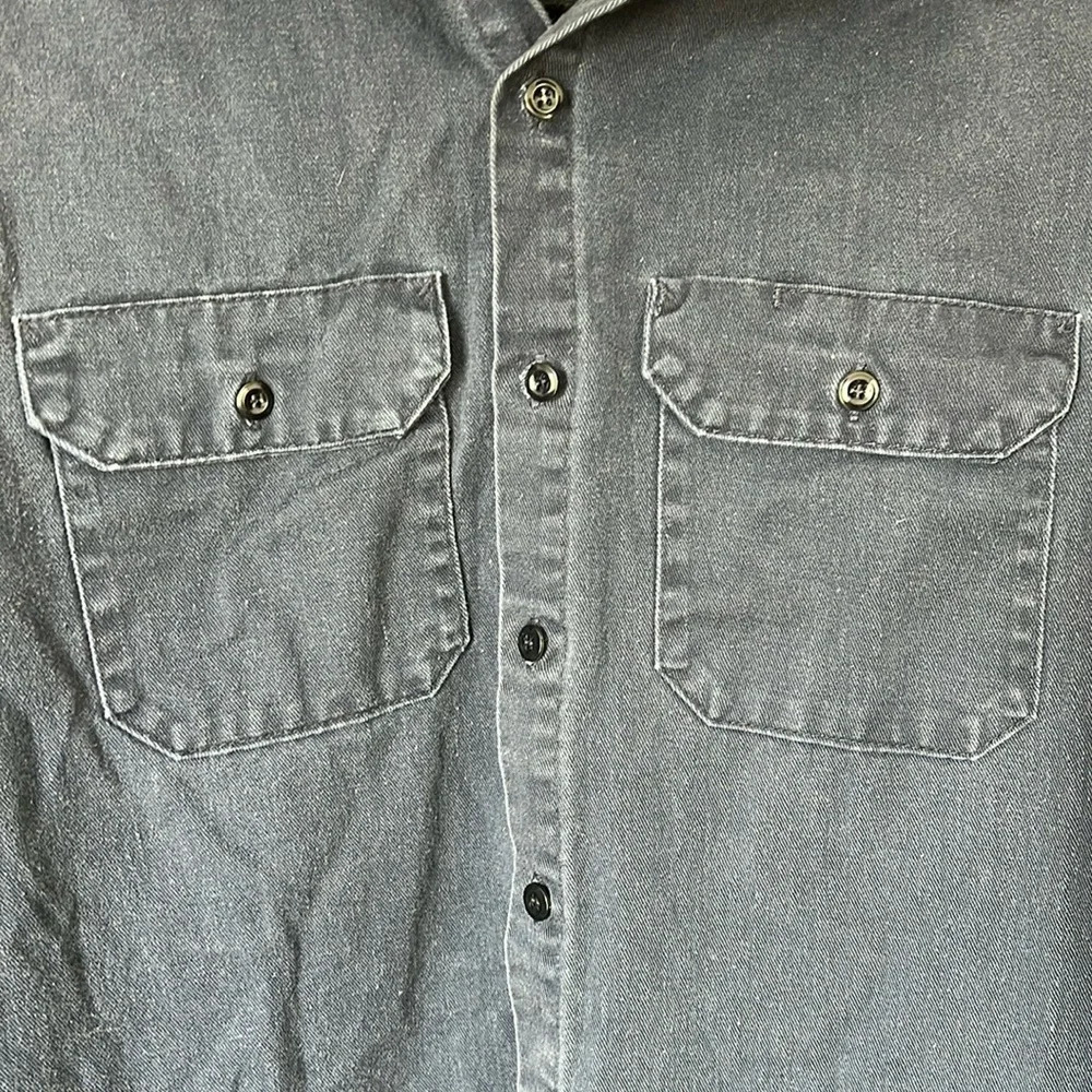 Red Kap Men’s Blue Utility Work Longsleeve Shirt size Large - Picture 3 of 8